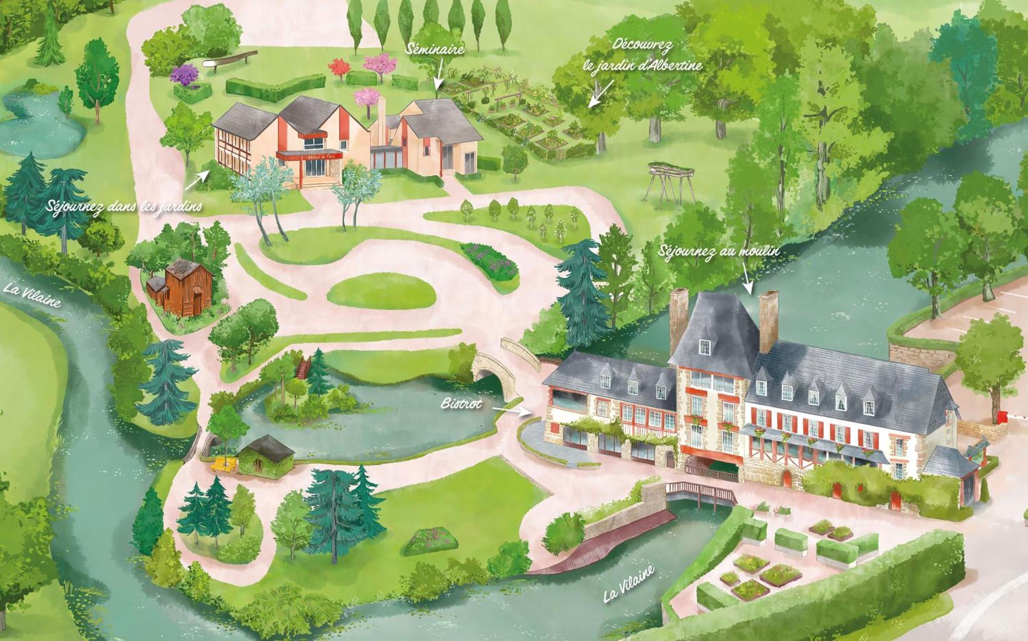 Logis Ar Milin Hotel Châteaubourg Екстериор снимка